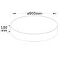 Preview: LED Deckenleuchte UGR<19 2H, weiß, 70W, IP44, DN800, ColorSwitch 2700|3000|4000K, DALI dimmbar