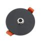 Preview: Einbau Deckenbaldachin rund, max. 68mm Ausschnitt, AD 85mm, max. 9mm Kabeldurchm, schwarz