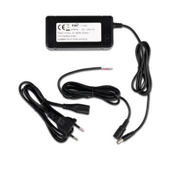 Trafo 24V/DC, 0-60W, mit Rundstecker und Flachstecker