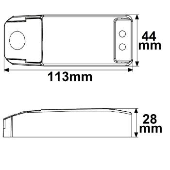 Preview: LED Trafo 12V/DC, 0-20W, SELV
