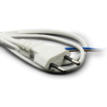 Anschlussleitung 1.5m mit Flachstecker, weiß, 230V