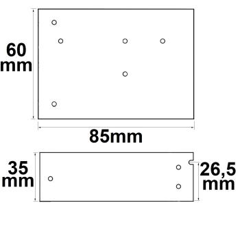 Preview: LED Trafo 24V/DC, 0-35W, Gitter