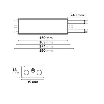 LED Trafo 24V/DC, 0-30W, PowerSync, IP68