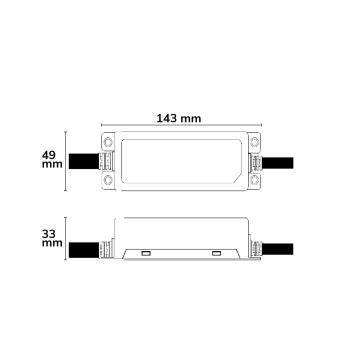 LED Trafo 24V/DC, 0-100W, IP66, Powersync