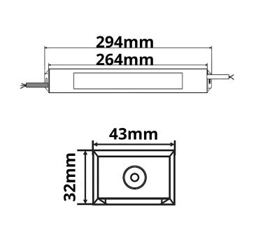 Preview: LED Trafo 24V/DC, 0-100W, IP66, Powersync