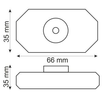 Preview: LED Dreh-Controller (Dimmer) schwarz, 2A, max. 48 Watt, Rundstecker Anschluss