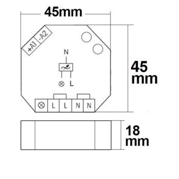 Preview: Universal-Push Dimmer Eltako für dimmbare 230V Leuchtmittel/Trafos, 400VA