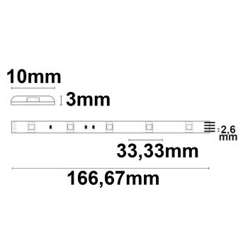 Preview: LED SIL-RGB Flexband, 24V DC, 7,2W, IP66, 5m Rolle, 30 LED/m