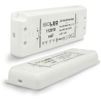 LED Trafo 12V/DC, 0-30W, SELV, ultraflach, ultraschmal