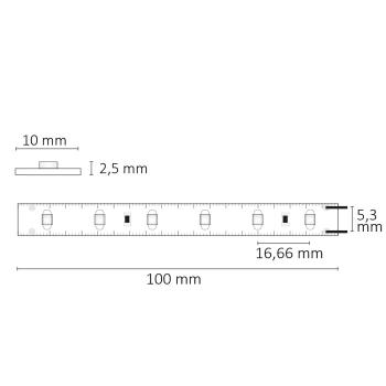Preview: LED SIL840 Flexband, 24V DC, 4,8W, IP20, 4000K, 5m Rolle, 60 LED/m