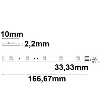Preview: LED SIL-RGB Flexband, 24V DC, 7,2W, IP20, 5m Rolle, 30 LED/m
