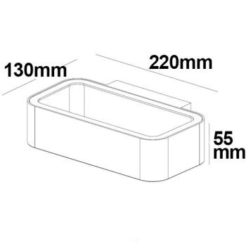 Preview: LED Wandleuchte Up&Down 1x7W CREE, IP54, silbergrau, warmweiß