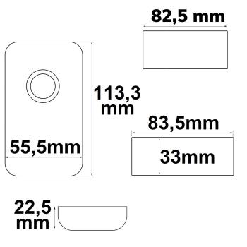Preview: Wireless Touch RGB PWM-Dimmer mit Funk-Fernbedienung Flat, 12-24V DC 3x6A