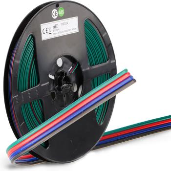 Kabel RGB 10m Rolle 4-polig 0,50mm² H03VH-H AWG20