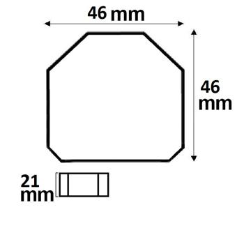 Preview: Universal-Push PWM-Dimmer für LED Spots / Stripes, 1 Kanal, 12-24V 8A, 36-48V 6A