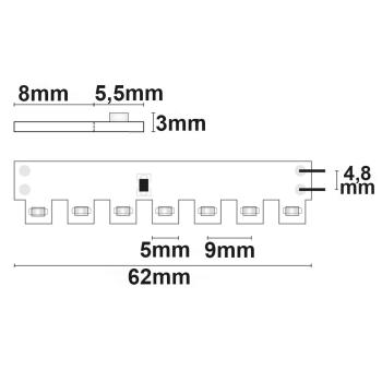 Preview: LED CRI942 Flexband Angle, 24V DC, 10W, IP20, 4200K, 5m Rolle, 112 LED/m