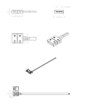 Preview: Clip-Kabelanschluss (max. 5A) C1-310 für 3-pol. IP20 Flexstripes mit Breite 10mm, Pitch >12mm