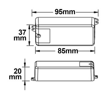 Preview: PIR Bewegungsmelder mit Sensorkopf, Erfassung max. 3m, 230V, 500VA