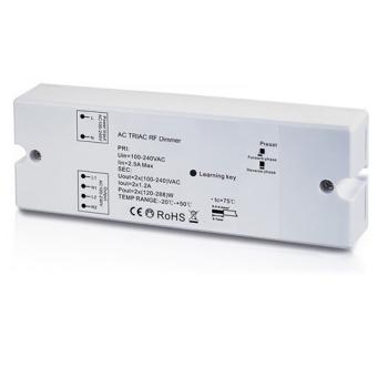 Sys-One Funk Dimmer für dimmbare 230V LED Leuchtmittel/Trafos, 2x288VA