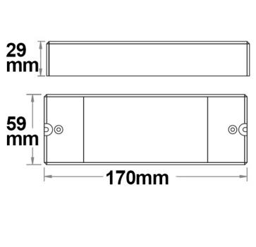 Preview: Sys-One Funk Dimmer für dimmbare 230V LED Leuchtmittel/Trafos, 2x288VA
