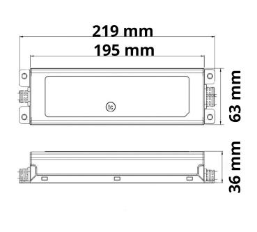 Preview: LED Trafo MW ELG-150-24B 24V/DC, 0-150W, 1-10V (60-150W) dimmbar, IP67, SELV