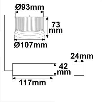 Preview: AR111 Fresh Meat Light 30W, 35°-50° variabel, inkl. externem VG