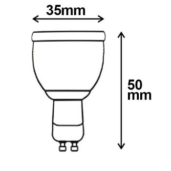 Preview: GU10 MINI-LED Spot 4,5W, 38°, warmweiß
