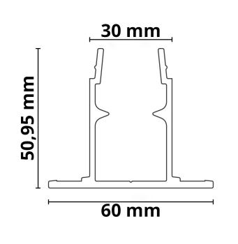 Preview: Montageschiene MR3 inkl. Montagefuß für Outdoor, 100cm