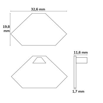 Preview: Endkappe EC31 für Profil CORNER12, 1 STK