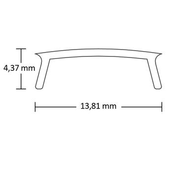 Preview: Abdeckung COVER1 opal/satiniert 200cm