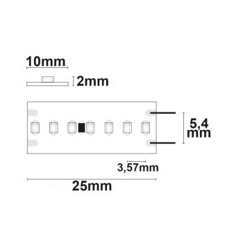 Preview: LED CRI965 Linear10 Flexband, 24V DC, 15W, IP20, 6500K, 5m Rolle, 280 LED/m