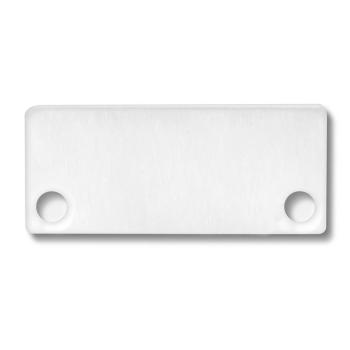 Endkappe EC43 Alu weiß RAL 9010 für SURF/DIVE20 FLAT mit COVER10, 2 STK, inkl. Schrauben