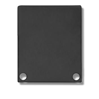 Endkappe EC44 Alu schwarz RAL 9005 für SURF/DIVE20 FLAT mit COVER11, 2 STK, inkl. Schrauben