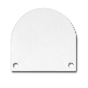Endkappe EC46 Alu weiß RAL 9010 für SURF/DIVE20 FLAT mit COVER13, 2 STK, inkl. Schrauben