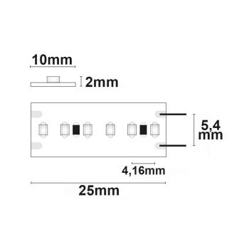 Preview: LED CRI940 Linear10 Flexband, 24V DC, 10W, IP20, 4000K, 20m Rolle, 240 LED/m