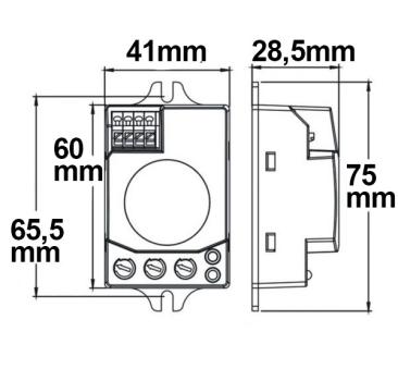 Preview: HF-Bewegungsmelder mit LUX-Sensor, 230V, 300VA