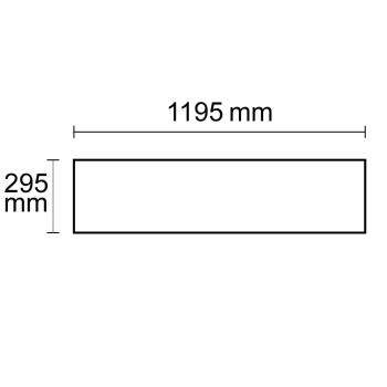 Preview: LED Panel Business Line 1200 UGR<19 2H/2H, 36W, Rahmen weiß RAL 9016, neutralweiß, dimmbar