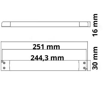Preview: LED Trafo 24V/DC, 0-30W, SELV, ultraflach, ultraschmal