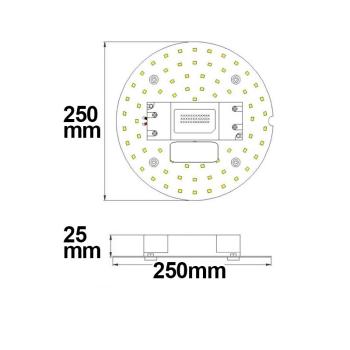 Preview: LED Umrüstplatine ColorSwitch 2600|3100|4000K, 250mm, 25W, mit Magnet