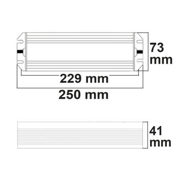 Preview: LED PWM-Trafo 12V/DC, 0-200W, IP67, dimmbar, SELV