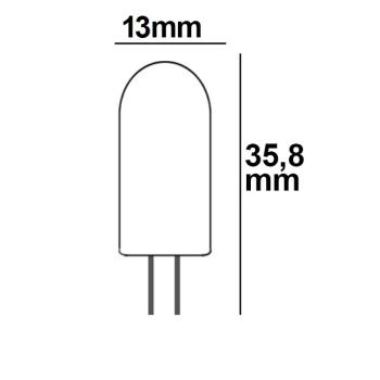 Preview: G4 LED 48SMD, 2W, vergossen, neutralweiß