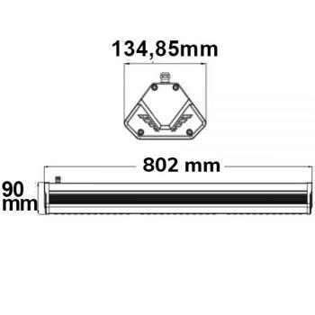 Preview: LED Hallenleuchte LN 150W, 30°, IP65, 1-10V dimmbar, neutralweiß