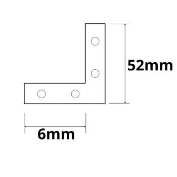 Preview: Eckverbinder für SURF12 Rail, 90°, 4er Set