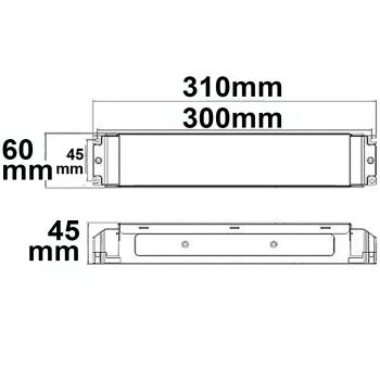 Preview: LED PWM-Trafo 24V/DC, 0-200W, IP20, 1-10V/Push/DALI-2 dimmbar