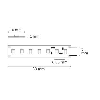 Preview: LED CRI930 Vollspektrum Linear Flexband, 24V DC, 14W, IP20, 3000K, 5m Rolle, 160 LED/m