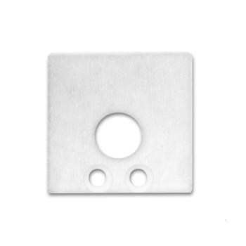Endkappe EC 59W weiß RAL 9010 für Profil SURF16 mit Kabeldurchführung, 2 STK, inkl. Schrauben