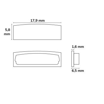 Preview: Endkappe EC 60 für Profil SURF15 FLEX, 1 STK
