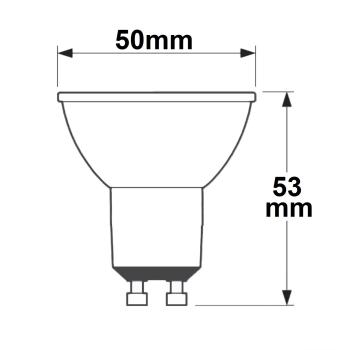 Preview: GU10 LED Strahler SUNSET 5,5W, 60°, 2200-3000K, CRI90, Dimm-to-warm