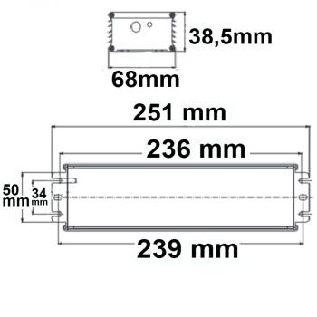 Preview: LED PWM-Trafo 24V/DC, 0-240W, 1-10V dimmbar, IP67