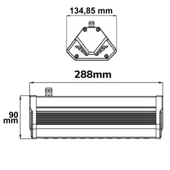 Preview: LED Hallenleuchte LN 50W, 30°, IK10, IP65, 1-10V dimmbar, neutralweiß